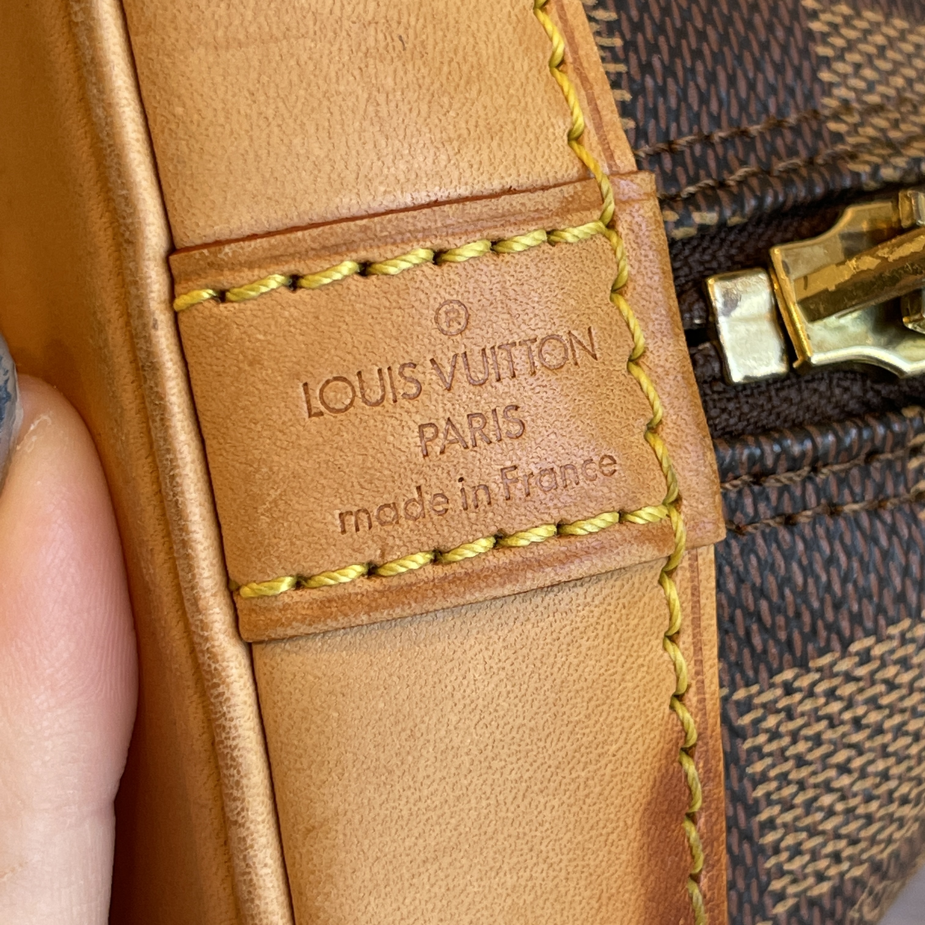 Louis Vuitton, Bags, Authentic Louis Vuitton Monogram Alma Pm Vachetta  Leather Bag Dust Bag Wcharm