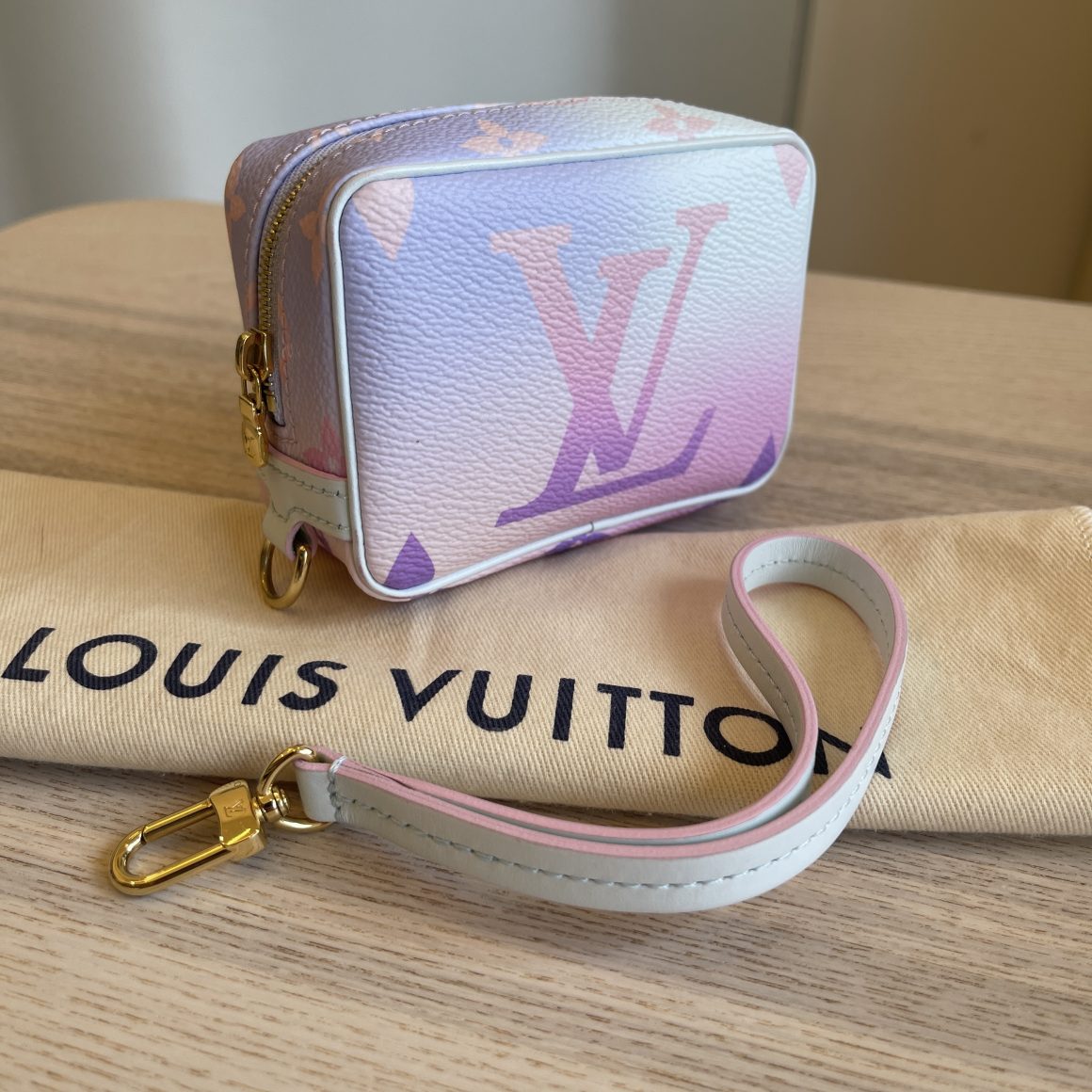 Louis Vuitton Spring in The City Sunrise Pastel Wapity Wristlet