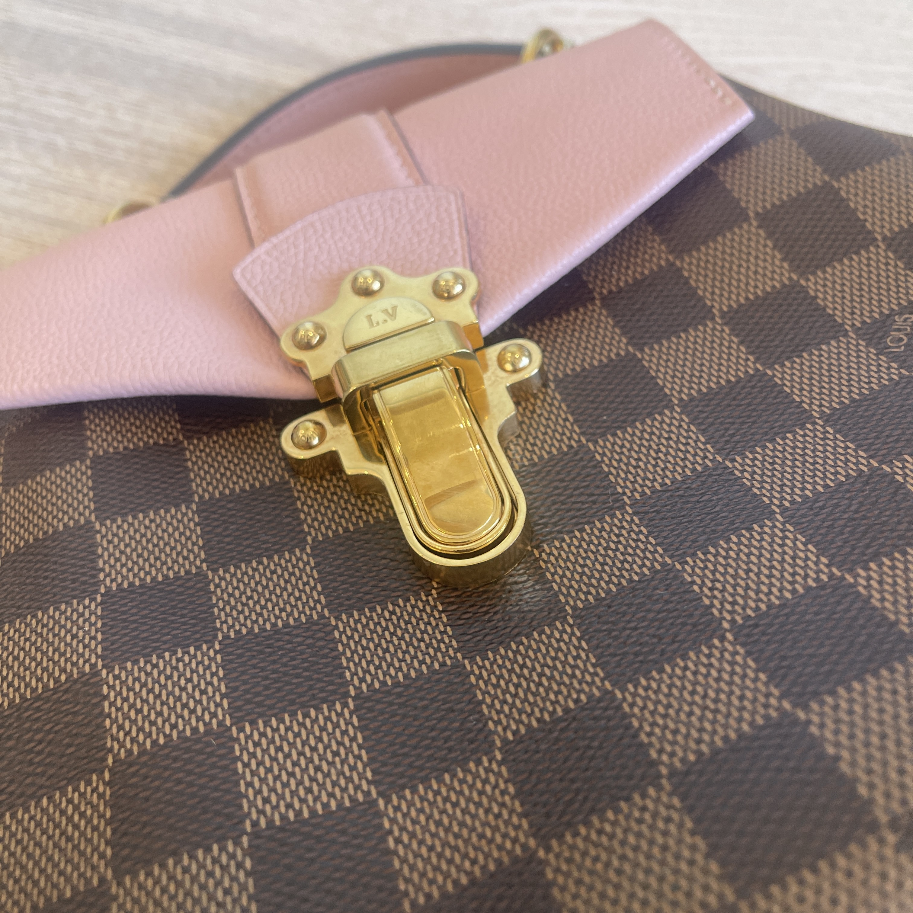 Louis Vuitton Bag Clapton Backpack Magnolia x Ebene Pink Brown Mini  Rucksack Ladies Damier N42262 LOUISVUITTON