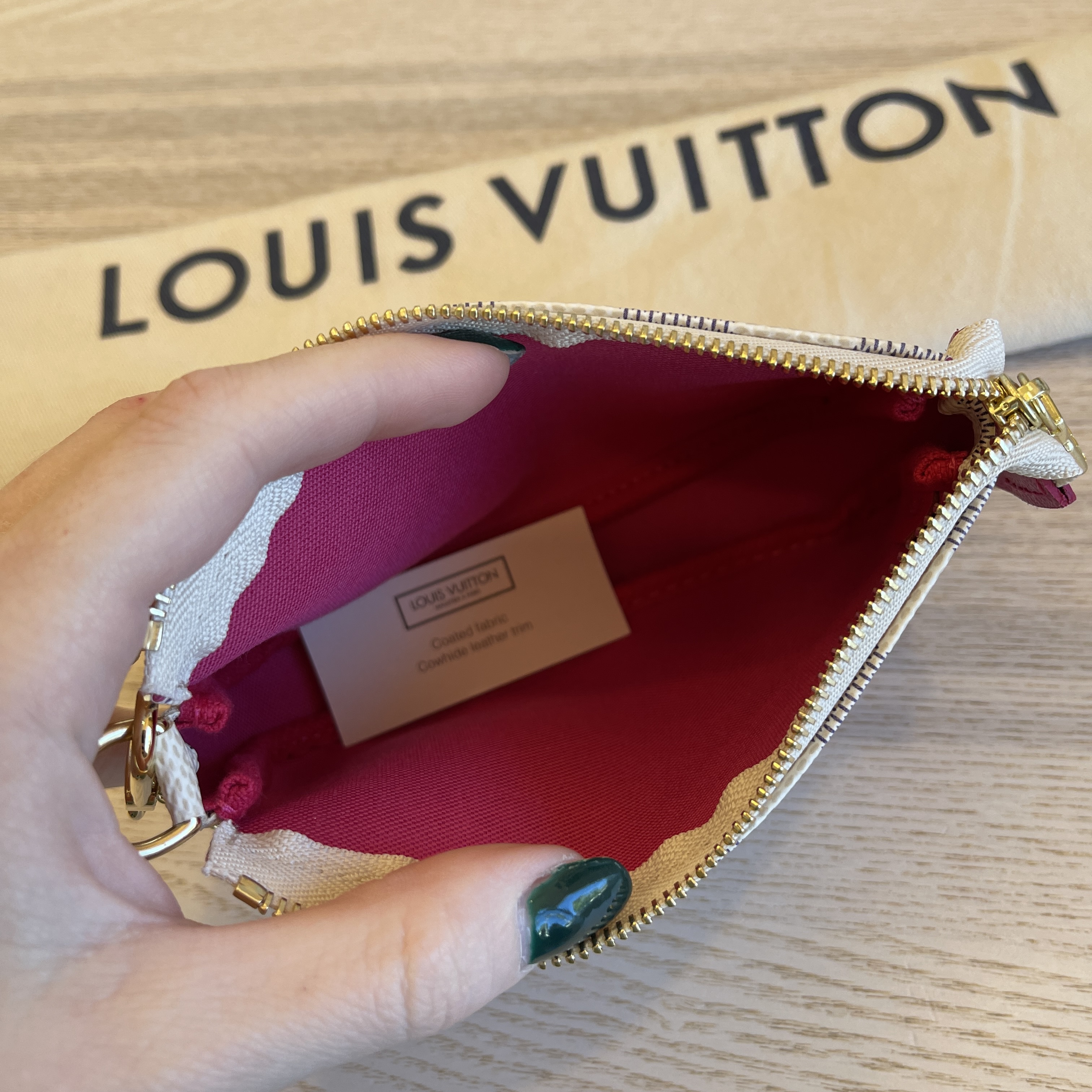 Louis Vuitton Mini Pochette, Holiday 2021 Hollywood Azur, New in Box WA001