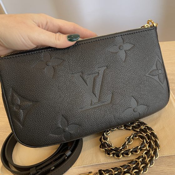 LV x YK Multi Pochette Accessoires Monogram Empreinte Leather - Handbags  M46421