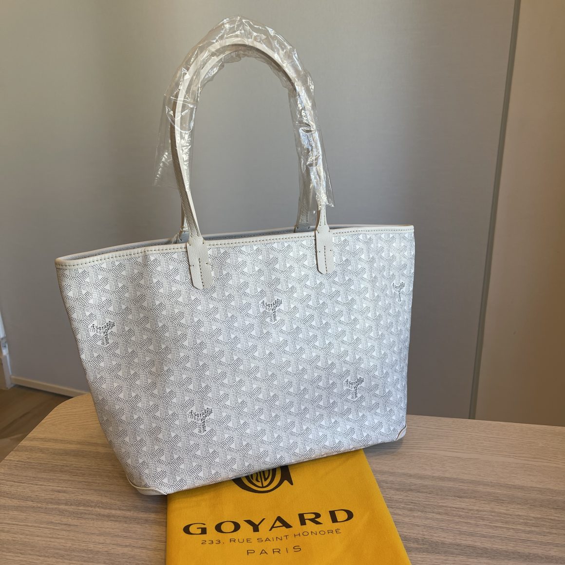 Goyard Artois PM Bag with Pouch White Cloth ref.806256 - Joli Closet