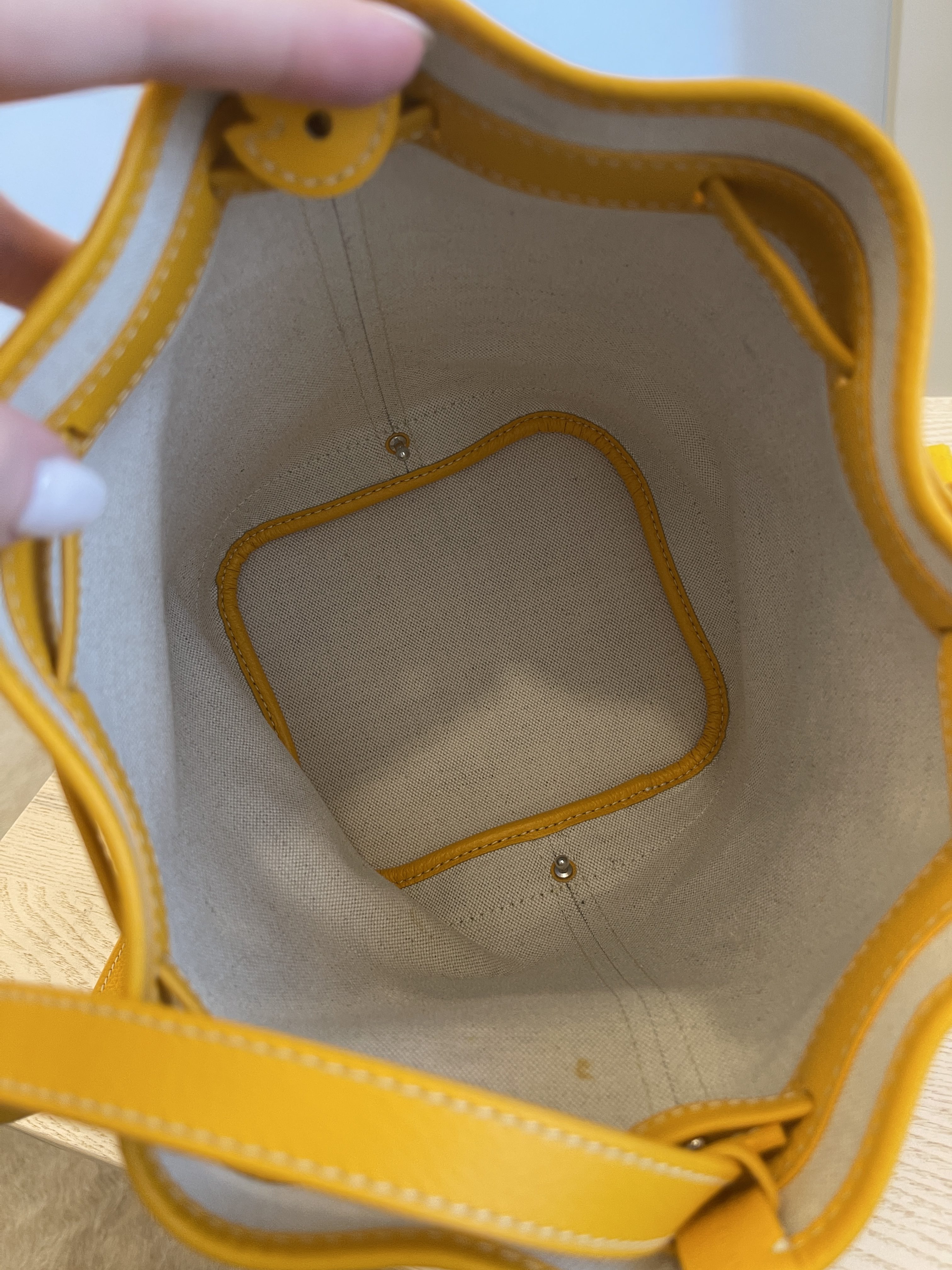 Goyard NEW Orange Goyardine Petit Flot PM Bucket Bag – ASC Resale