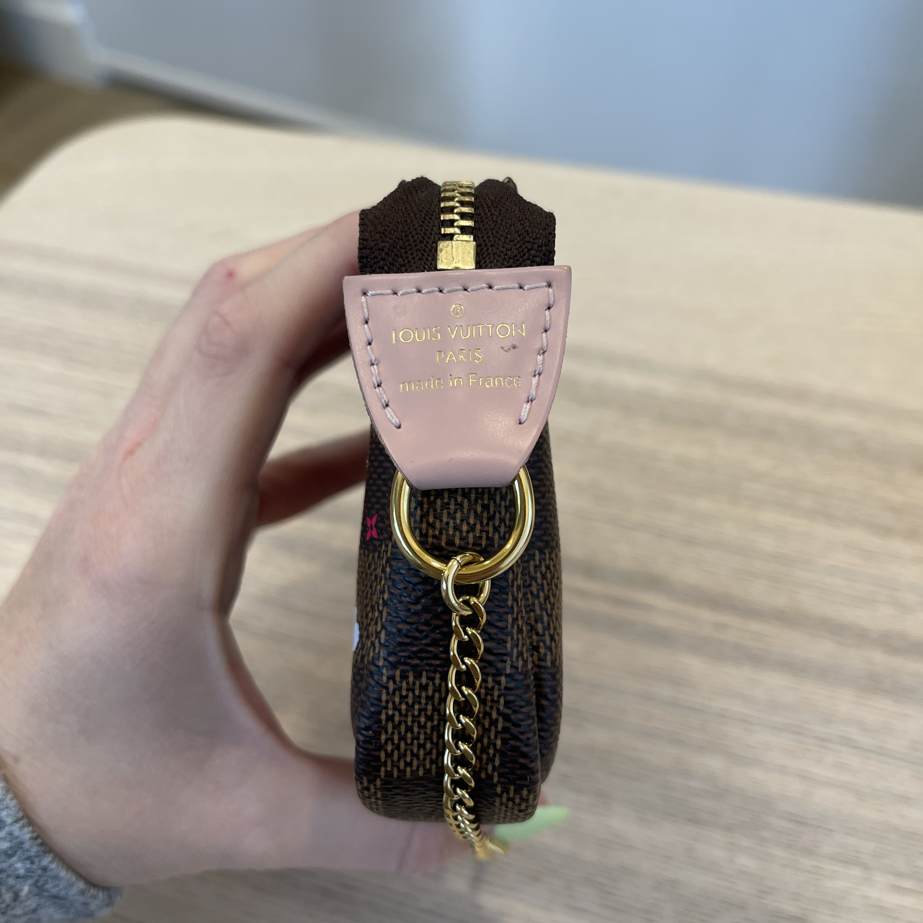 Louis Vuitton Limited Edition Damier Ebene Animation Mini Pochette