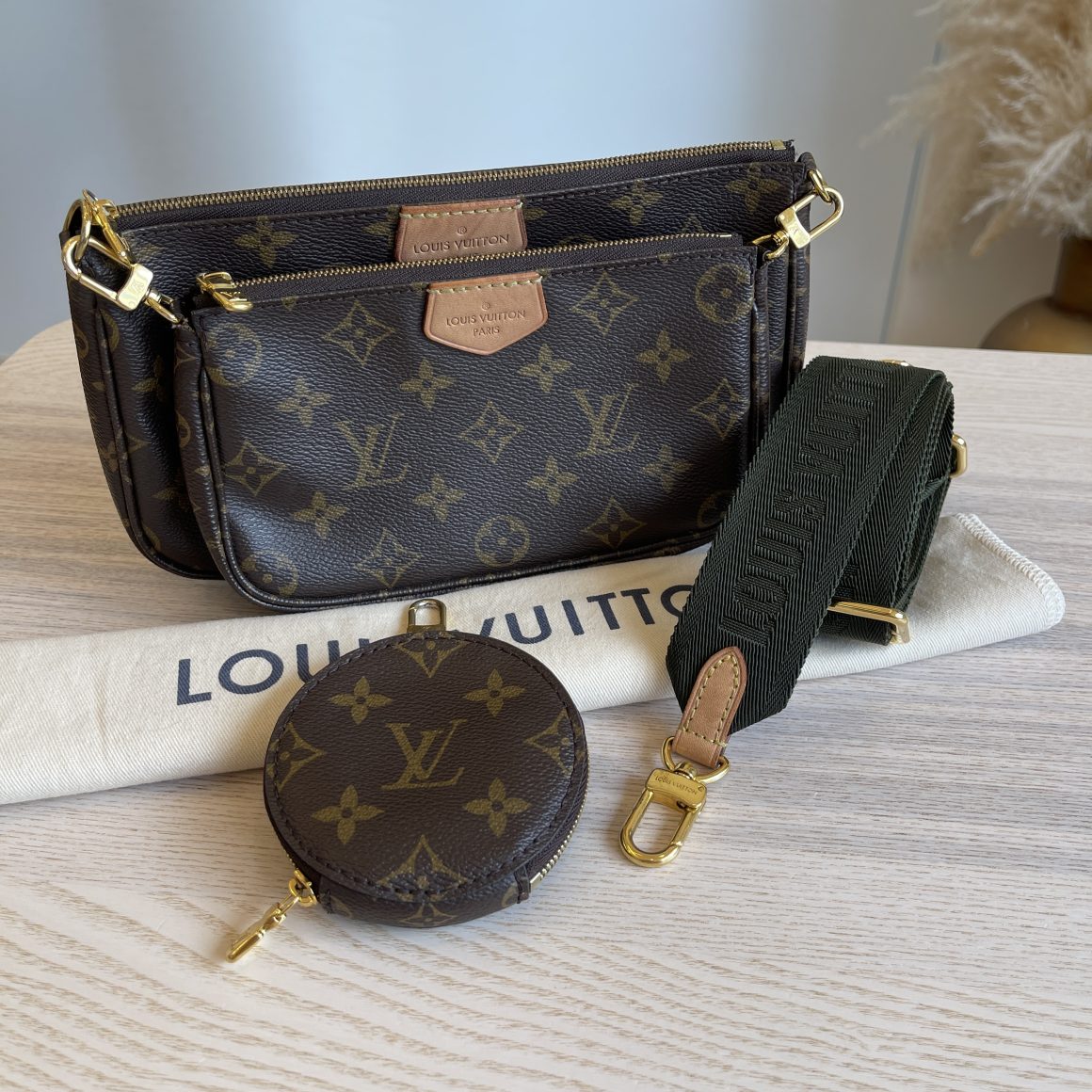 Louis Vuitton Monogram Multi Pochette Accessories Kaki