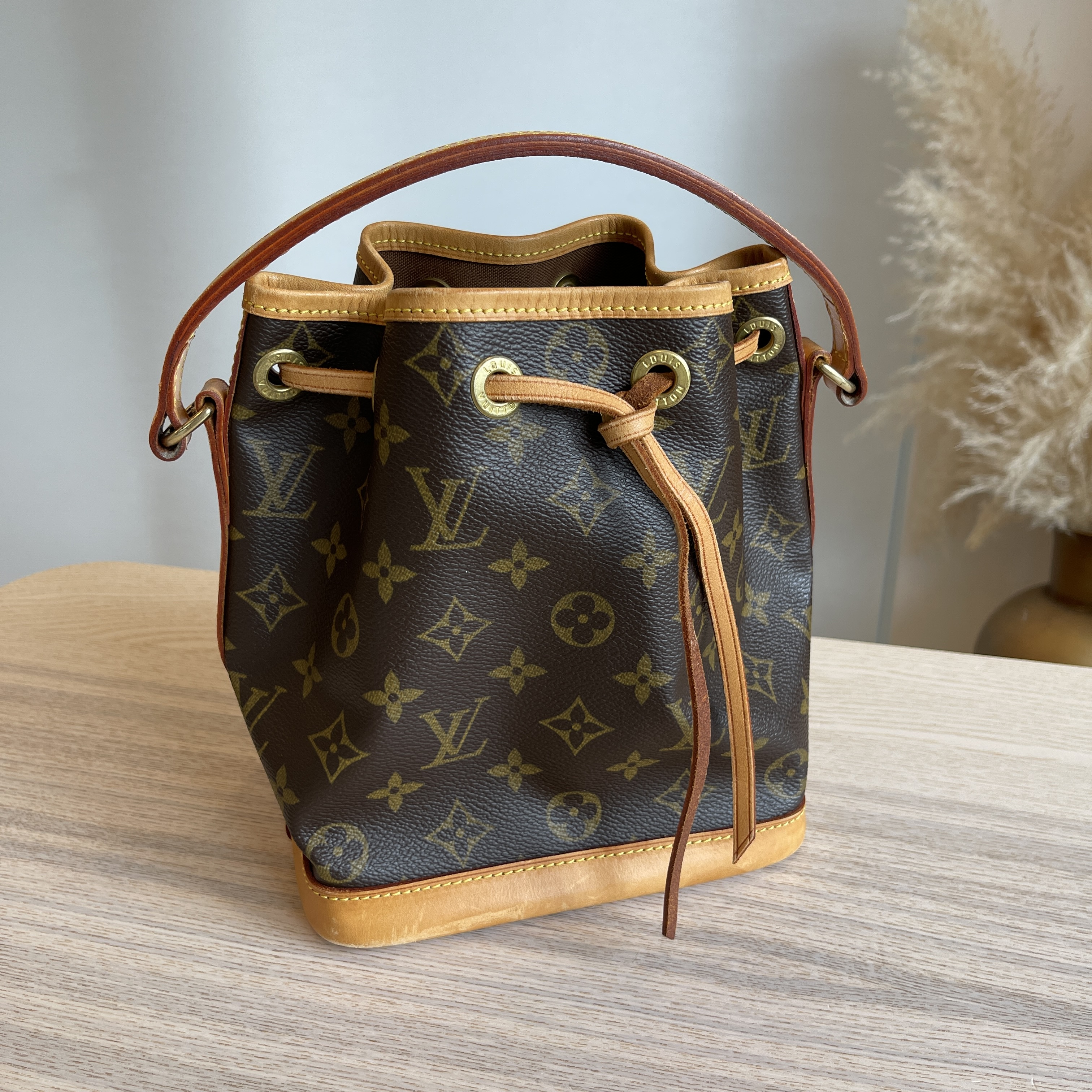 Louis Vuitton Pre-Owned Mini Noe Monogram Handbag in Brown