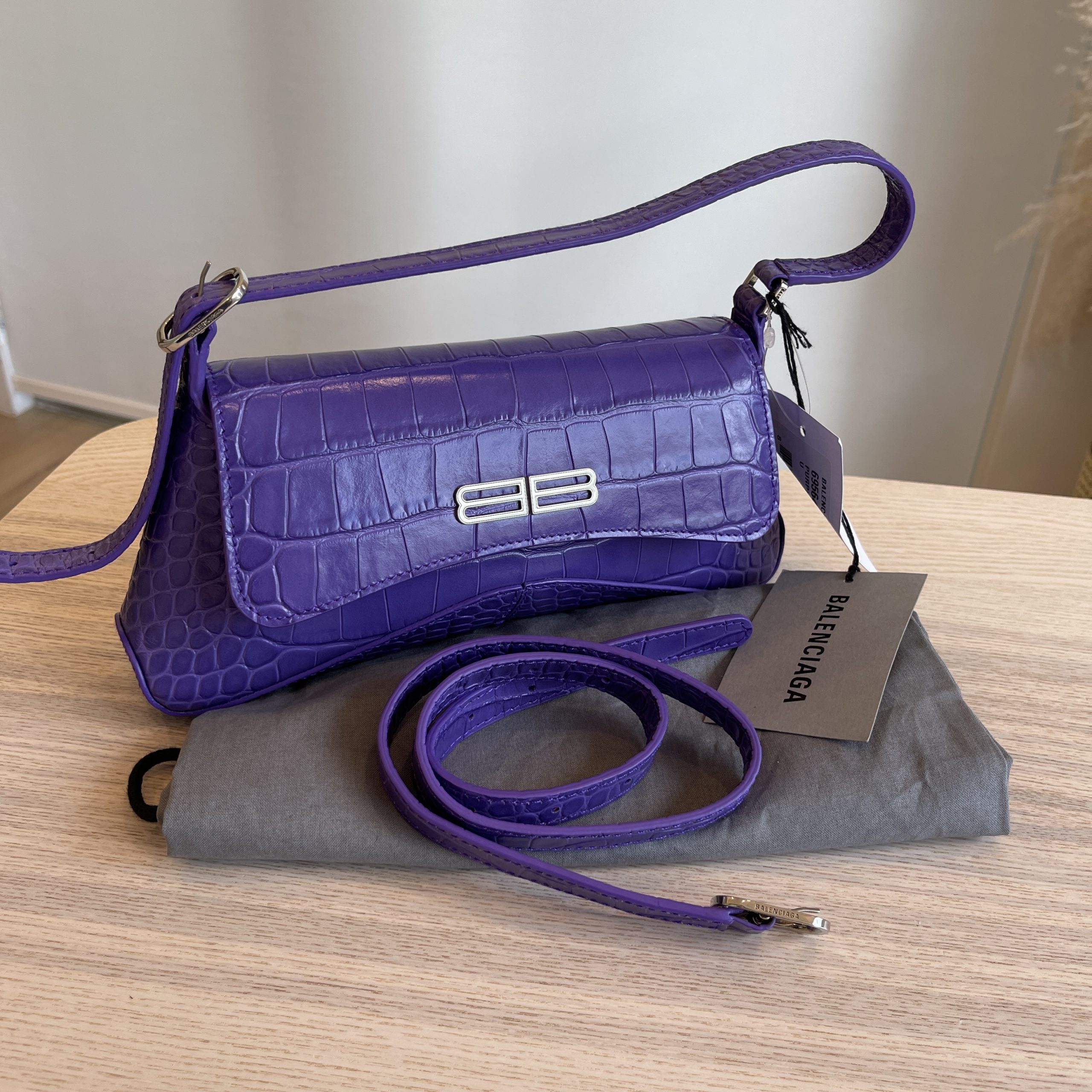 Balenciaga Purple XX Small Flap Bag