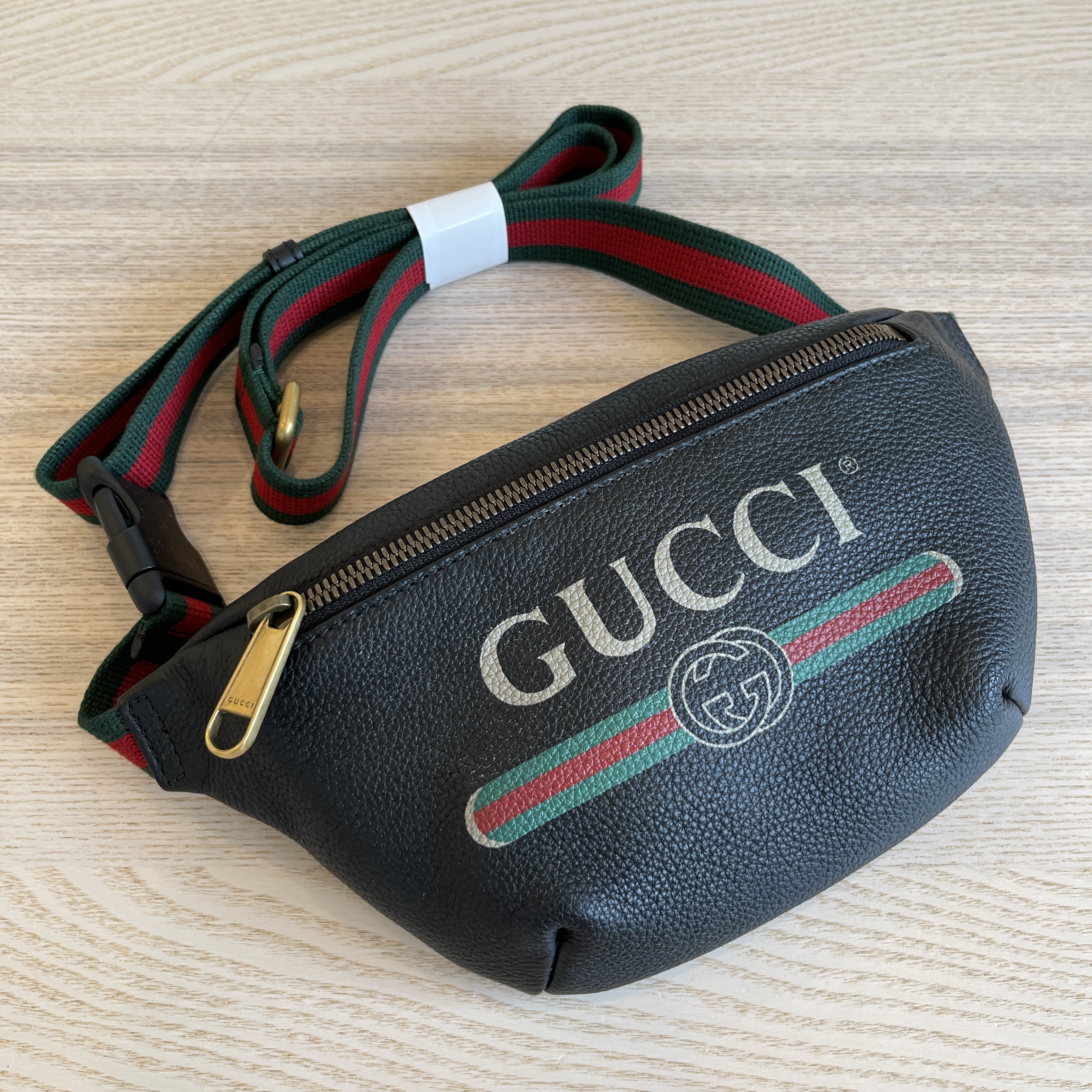 Gucci print discount belt bag small