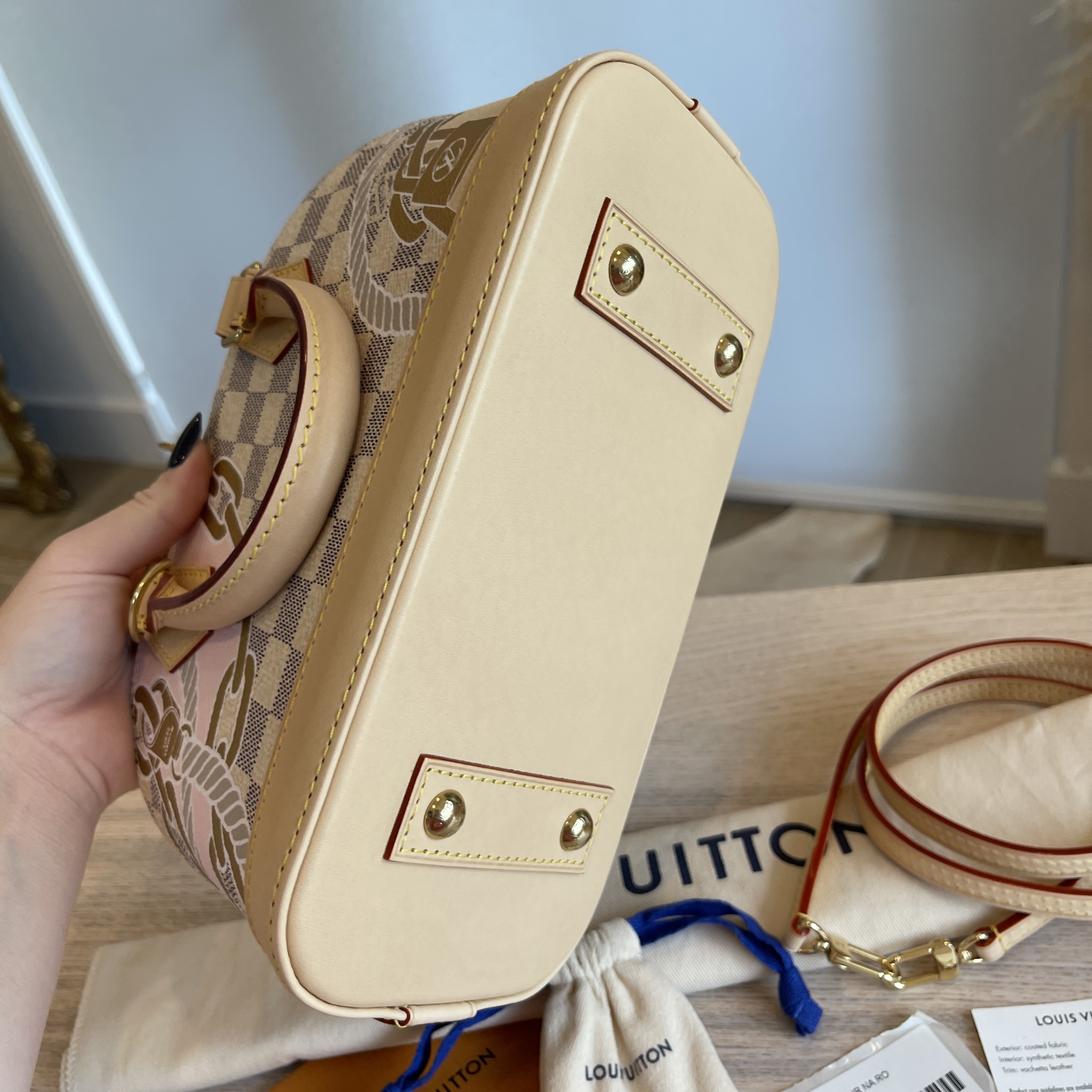 Louis Vuitton Alma Handbag Limited Edition Nautical Damier BB For