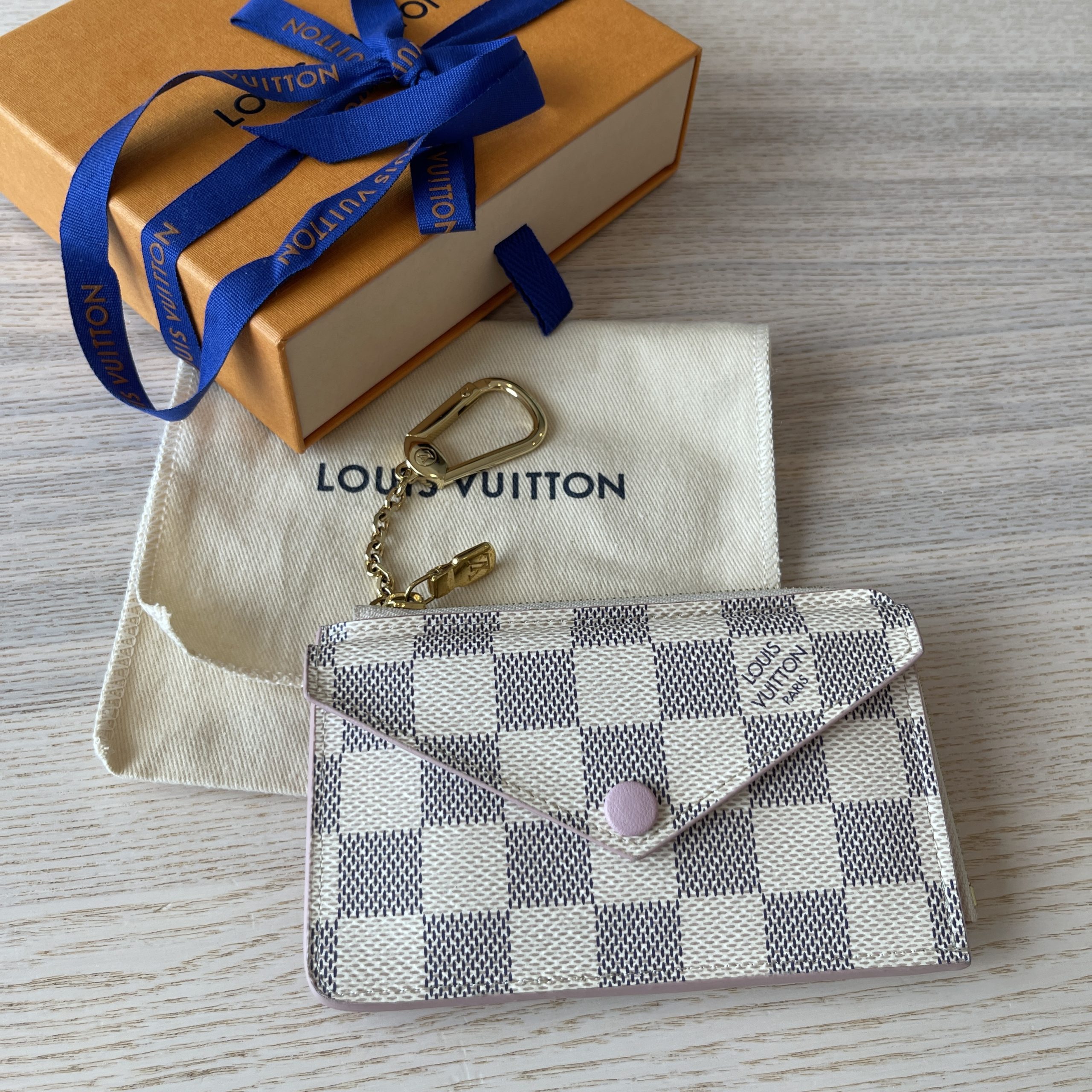 Louis Vuitton Card Holder Recto Reverso Damier Ebene Rose