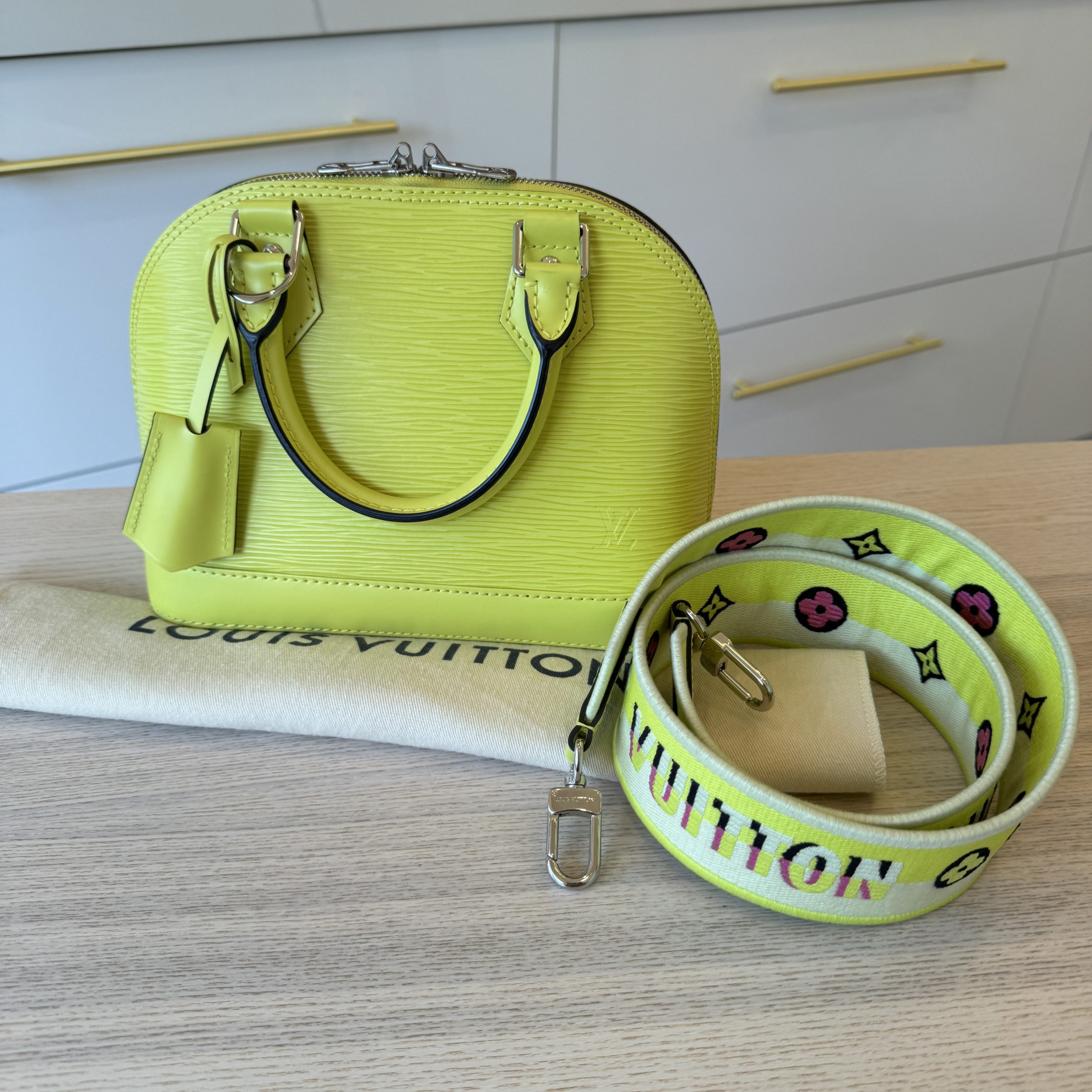Louis Vuitton, Bags, Louis Vuitton Alma Epi Citron Yellow Nm Rare Color