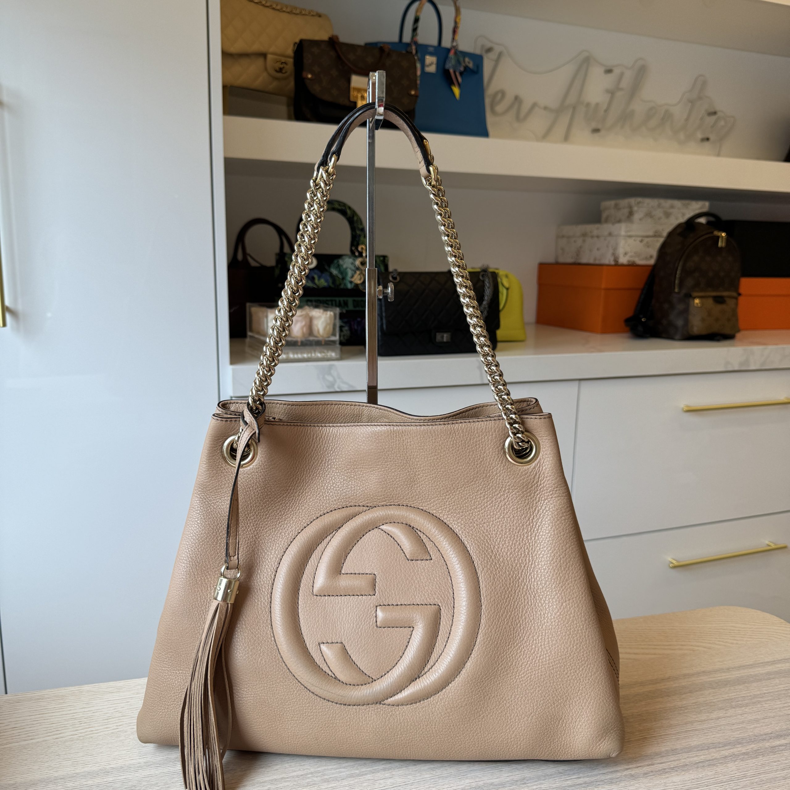 Pre-Loved Gucci Jackie Leather Shoulder Bag, Harry Styles Gucci