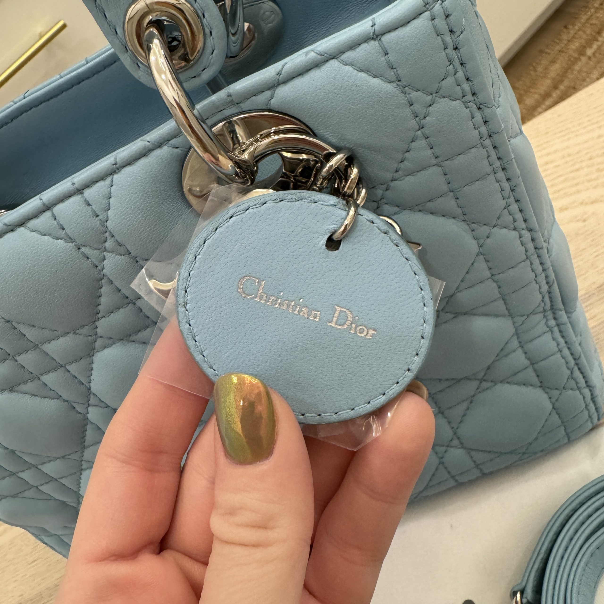 Lady dior 2024 sky blue