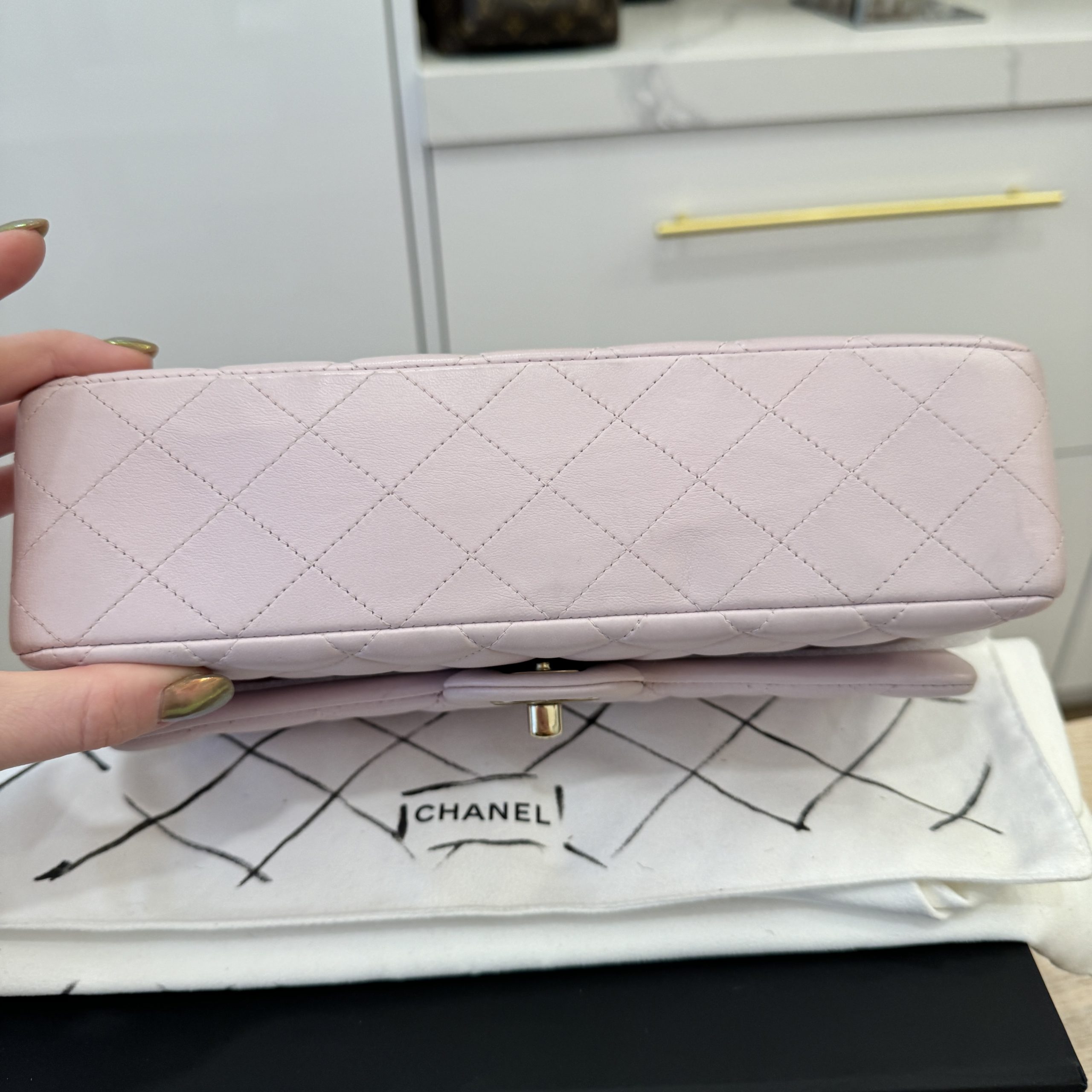 Chanel Pink Quilted Lambskin Wallet On Chain in 2023