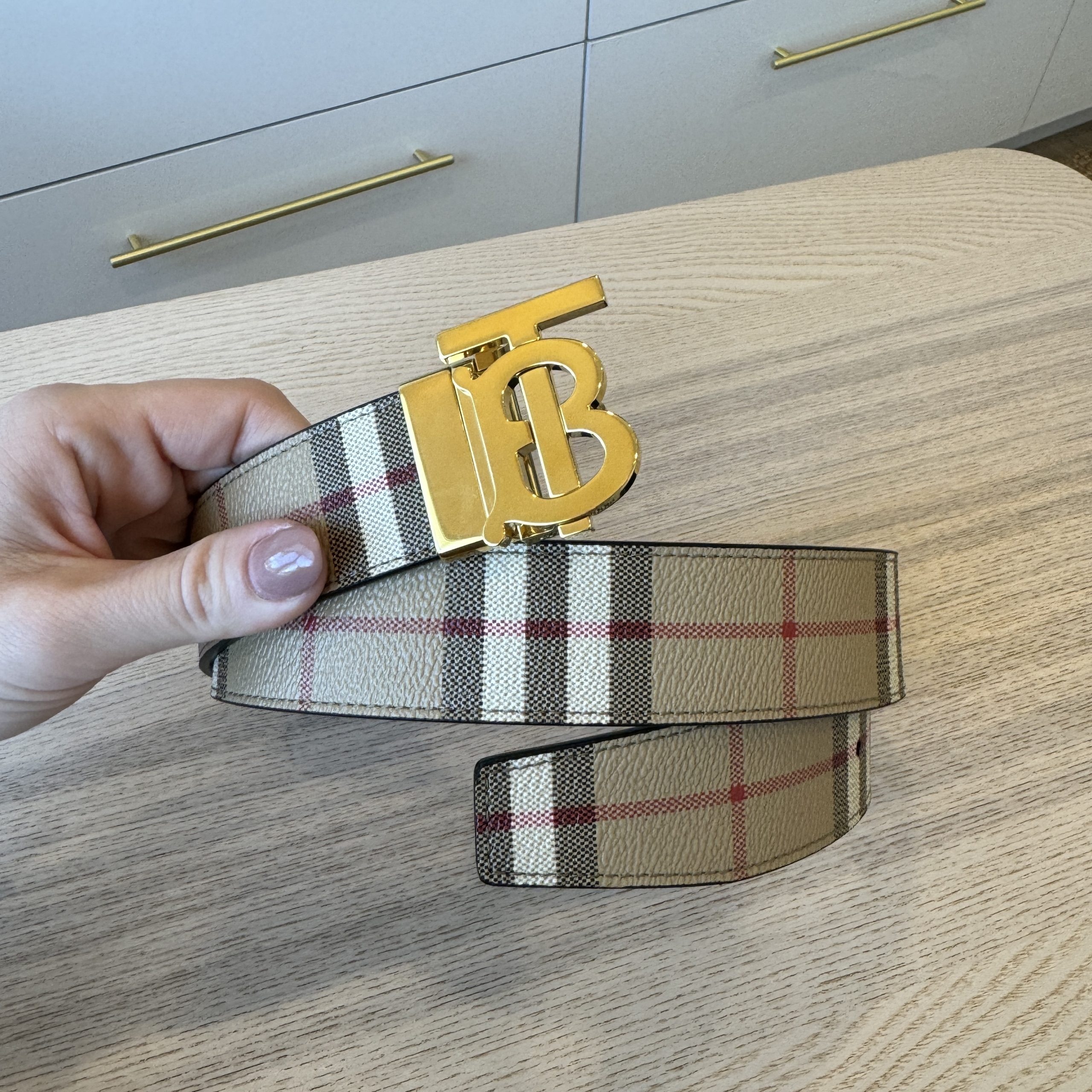 Burberry belt replica best sale