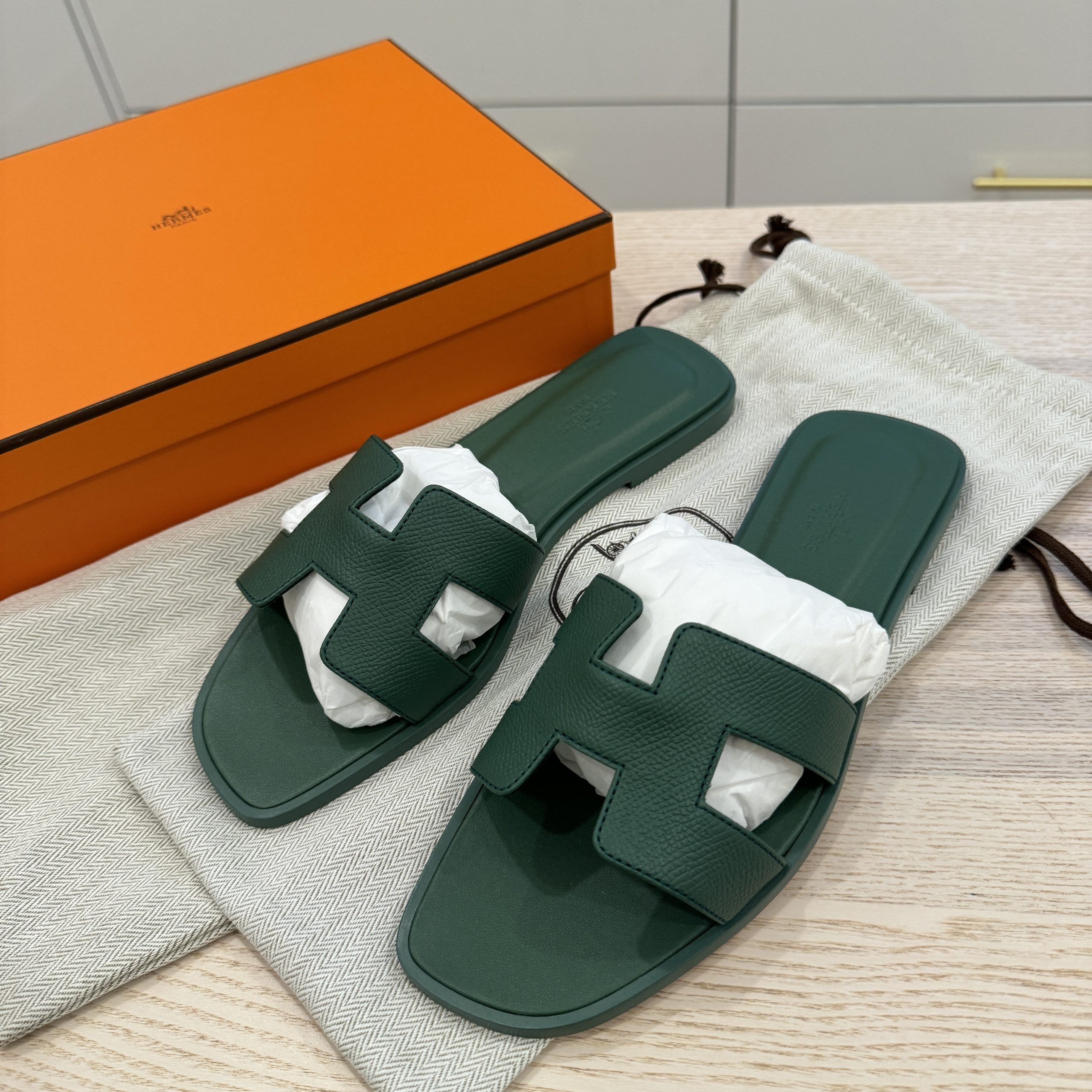 Hermes oran sandals online epsom