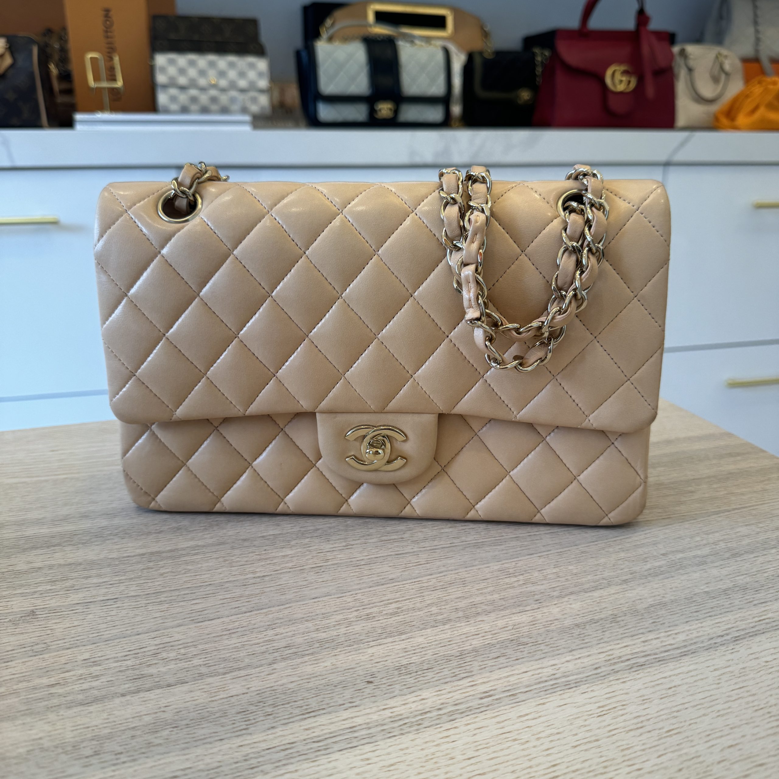 Chanel Peach Quilted Lambskin Ultimate Soft Hobo Silver Hardware